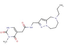 2-(3-methyl-2,4-dioxo-1,2,3,4-tetrahydropyrimidin-5-yl)-N-[(5-propyl-5,6,7,8-tetrahydro-4H-pyrazolo[1,5-a][1,4]diazepin-2-yl)methyl]acetamide
