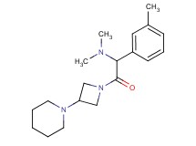 N,N-dimethyl-1-(3-methylphenyl)-2-oxo-2-[3-(1-piperidinyl)-1-azetidinyl]ethanamine