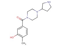 2-methyl-5-[(4-pyrrolidin-3-ylpiperazin-1-yl)carbonyl]phenol