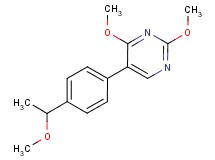 2,4-dimethoxy-5-[4-(1-methoxyethyl)phenyl]pyrimidine