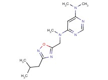 N-[(3-isobutyl-1,2,4-oxadiazol-5-yl)methyl]-N,N',N'-trimethylpyrimidine-4,6-diamine