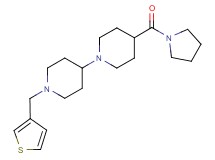 4-(1-pyrrolidinylcarbonyl)-1'-(3-thienylmethyl)-1,4'-bipiperidine