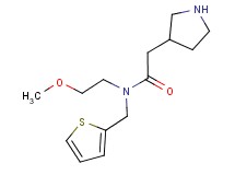 N-(2-methoxyethyl)-2-pyrrolidin-3-yl-N-(2-thienylmethyl)acetamide