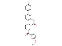 N-(4'-fluoro-3-biphenylyl)-1-(5-methoxy-2-furoyl)-3-piperidinecarboxamide
