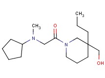 [1-(N-cyclopentyl-N-methylglycyl)-3-propyl-3-piperidinyl]methanol