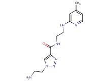 1-(2-aminoethyl)-N-{2-[(4-methylpyridin-2-yl)amino]ethyl}-1H-1,2,3-triazole-4-carboxamide