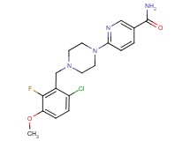 6-[4-(6-chloro-2-fluoro-3-methoxybenzyl)piperazin-1-yl]nicotinamide