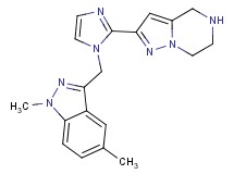 2-{1-[(1,5-dimethyl-1H-indazol-3-yl)methyl]-1H-imidazol-2-yl}-4,5,6,7-tetrahydropyrazolo[1,5-a]pyrazine dihydrochloride