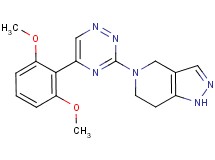 5-[5-(2,6-dimethoxyphenyl)-1,2,4-triazin-3-yl]-4,5,6,7-tetrahydro-1H-pyrazolo[4,3-c]pyridine