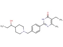5-ethyl-2-(4-{[4-(1-hydroxypropyl)piperidin-1-yl]methyl}phenyl)-6-methylpyrimidin-4(3H)-one