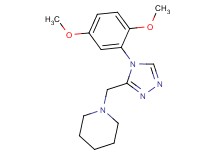 1-{[4-(2,5-dimethoxyphenyl)-4H-1,2,4-triazol-3-yl]methyl}piperidine
