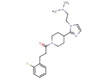 2-(2-{1-[3-(2-fluorophenyl)propanoyl]-4-piperidinyl}-1H-imidazol-1-yl)-N,N-dimethylethanamine