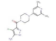 4-chloro-3-{[4-(2,6-dimethylpyridin-4-yl)piperazin-1-yl]carbonyl}-1H-pyrazol-5-amine