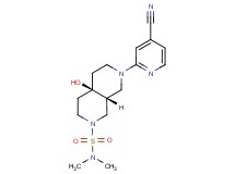 (4aR*,8aR*)-7-(4-cyanopyridin-2-yl)-4a-hydroxy-N,N-dimethyloctahydro-2,7-naphthyridine-2(1H)-sulfonamide