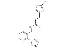 3-(2-amino-1,3-thiazol-4-yl)-N-{[2-(1H-imidazol-1-yl)pyridin-3-yl]methyl}propanamide