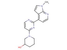 1-[2-(1-methyl-1H-pyrrolo[2,3-b]pyridin-4-yl)-4-pyrimidinyl]-3-piperidinol