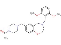 7-[(4-acetyl-1-piperazinyl)methyl]-4-(2,6-dimethoxybenzyl)-2,3,4,5-tetrahydro-1,4-benzoxazepine