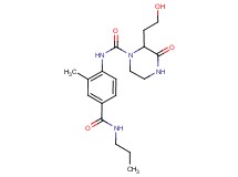 2-(2-hydroxyethyl)-N-{2-methyl-4-[(propylamino)carbonyl]phenyl}-3-oxopiperazine-1-carboxamide