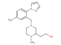 2-{1-methyl-4-[5-methyl-2-(1H-pyrazol-1-yl)benzyl]-2-piperazinyl}ethanol