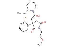 3-[2-(2-ethyl-1-piperidinyl)-2-oxoethyl]-3-(2-fluorophenyl)-1-(2-methoxyethyl)-2,5-pyrrolidinedione
