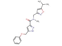 N-[(5-isopropylisoxazol-3-yl)methyl]-N-methyl-5-(phenoxymethyl)-1H-pyrazole-3-carboxamide