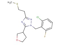 1-(2-chloro-6-fluorobenzyl)-3-[2-(methylthio)ethyl]-5-(tetrahydrofuran-3-yl)-1H-1,2,4-triazole
