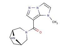 7-[rel-(1R,5S)-3,8-diazabicyclo[3.2.1]oct-3-ylcarbonyl]-1-methyl-1H-imidazo[1,2-b]pyrazole hydrochloride