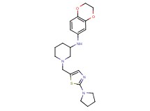 N-(2,3-dihydro-1,4-benzodioxin-6-yl)-1-{[2-(1-pyrrolidinyl)-1,3-thiazol-5-yl]methyl}-3-piperidinamine