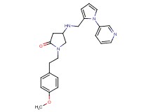 1-[2-(4-methoxyphenyl)ethyl]-4-({[1-(3-pyridinyl)-1H-pyrrol-2-yl]methyl}amino)-2-pyrrolidinone