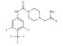 4-(2-amino-2-oxoethyl)-N-[3,5-difluoro-4-(trifluoromethyl)phenyl]piperazine-1-carboxamide
