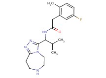 2-(5-fluoro-2-methylphenyl)-N-[2-methyl-1-(6,7,8,9-tetrahydro-5H-[1,2,4]triazolo[4,3-d][1,4]diazepin-3-yl)propyl]acetamide