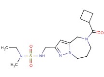 N'-{[5-(cyclobutylcarbonyl)-5,6,7,8-tetrahydro-4H-pyrazolo[1,5-a][1,4]diazepin-2-yl]methyl}-N-ethyl-N-methylsulfamide