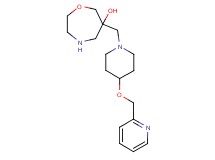 6-{[4-(2-pyridinylmethoxy)-1-piperidinyl]methyl}-1,4-oxazepan-6-ol dihydrochloride