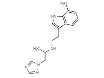 N-[2-(7-methyl-1H-indol-3-yl)ethyl]-1-(1H-1,2,4-triazol-1-yl)propan-2-amine
