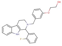 2-(3-{[1-(2-fluorophenyl)-1,3,4,9-tetrahydro-2H-beta-carbolin-2-yl]methyl}phenoxy)ethanol