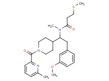 N-(2-(3-methoxyphenyl)-1-{1-[(6-methyl-2-pyridinyl)carbonyl]-4-piperidinyl}ethyl)-N-methyl-3-(methylthio)propanamide