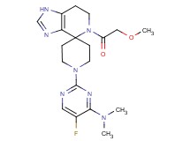 5-fluoro-2-[5-(methoxyacetyl)-1,5,6,7-tetrahydro-1'H-spiro[imidazo[4,5-c]pyridine-4,4'-piperidin]-1'-yl]-N,N-dimethylpyrimidin-4-amine