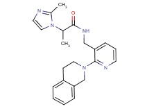N-{[2-(3,4-dihydro-2(1H)-isoquinolinyl)-3-pyridinyl]methyl}-2-(2-methyl-1H-imidazol-1-yl)propanamide