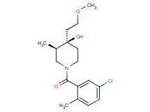 (3R*,4R*)-1-(5-chloro-2-methylbenzoyl)-4-(2-methoxyethyl)-3-methyl-4-piperidinol