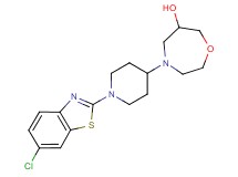 4-[1-(6-chloro-1,3-benzothiazol-2-yl)piperidin-4-yl]-1,4-oxazepan-6-ol