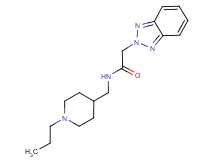 2-(2H-1,2,3-benzotriazol-2-yl)-N-[(1-propylpiperidin-4-yl)methyl]acetamide