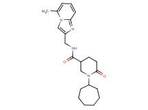 1-cycloheptyl-N-[(5-methylimidazo[1,2-a]pyridin-2-yl)methyl]-6-oxo-3-piperidinecarboxamide