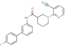 1-(3-cyanopyridin-2-yl)-N-(4'-fluorobiphenyl-3-yl)piperidine-3-carboxamide