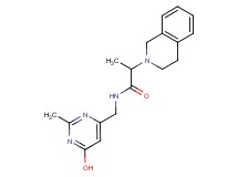 2-(3,4-dihydro-2(1H)-isoquinolinyl)-N-[(6-hydroxy-2-methyl-4-pyrimidinyl)methyl]propanamide