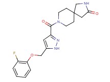 8-({5-[(2-fluorophenoxy)methyl]-1H-pyrazol-3-yl}carbonyl)-2,8-diazaspiro[4.5]decan-3-one