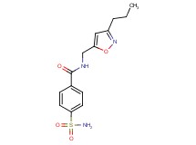 4-(aminosulfonyl)-N-[(3-propylisoxazol-5-yl)methyl]benzamide