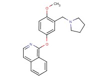 1-[4-methoxy-3-(pyrrolidin-1-ylmethyl)phenoxy]isoquinoline