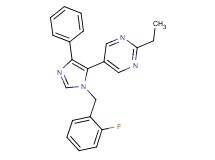2-ethyl-5-[1-(2-fluorobenzyl)-4-phenyl-1H-imidazol-5-yl]pyrimidine