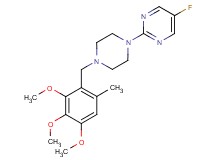 5-fluoro-2-[4-(2,3,4-trimethoxy-6-methylbenzyl)piperazin-1-yl]pyrimidine