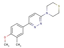 4-[6-(4-methoxy-3-methylphenyl)pyridazin-3-yl]thiomorpholine